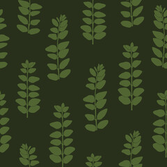 Seamless repeating pattern of branches