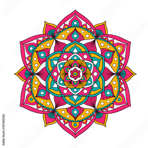 Tela Vector hand drawn doodle mandala