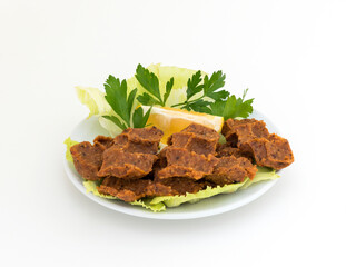 Traditional Turkish Raw Meat.