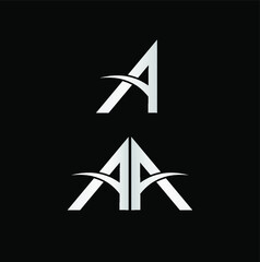 Letter A logo two versions