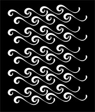 Black White Twirling Wave Shape Wallpaper And Vector Background