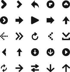 Mini Arrows Vector Icons 1