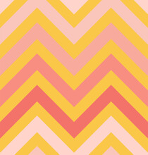 Vector Zigzag Seamless Pattern, Gradient, Living Coral Pink, Aspen Gold