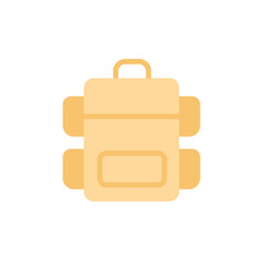 Backpack 2 colored icon. Simple colored element illustration. Backpack concept symbol design from Bag set