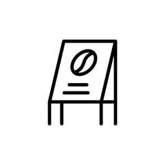 Poster - Board, sign, bar concept line icon. Simple element illustration. Board, sign, bar concept outline symbol design from Bar set. Can be used for web and mobile