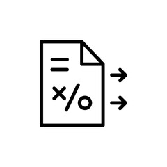 Poster - File, arrows concept line icon. Simple element illustration. File, arrows concept outline symbol design from Business strategy set. Can be used for web and mobile