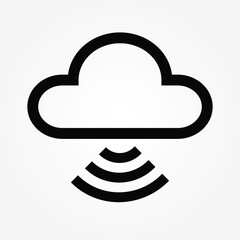 Poster - cloud icon design vector illustration