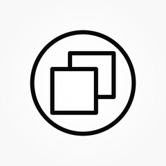 Poster - copy button file icon vector illustration