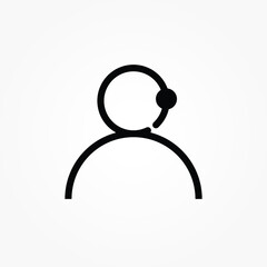 Poster - customer care flat vector icon. customer service icon