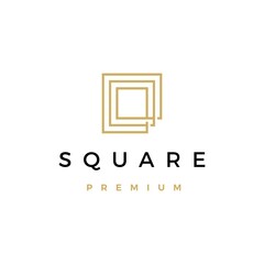 Wall Mural - square logo vector icon illustration