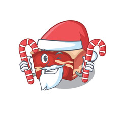 Sticker - Pork belly dressed in Santa Cartoon character with Christmas candies