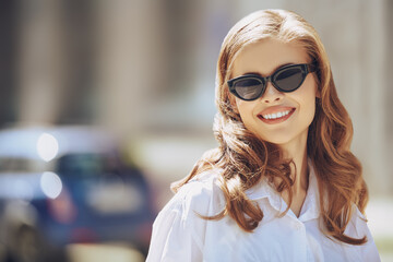 Canvas Print - smiling beautiful girl