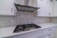 Modern Cooker Hob And Extractor Fan Interior