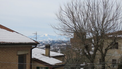 Wall Mural - Paesaggio innevato