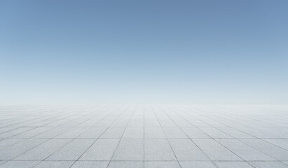 Wall Mural - floor and sky background
