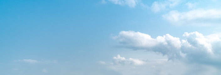 Wall Mural - blue sky background with tiny clouds. panorama