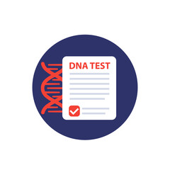 Wall Mural - DNA test vector flat icon