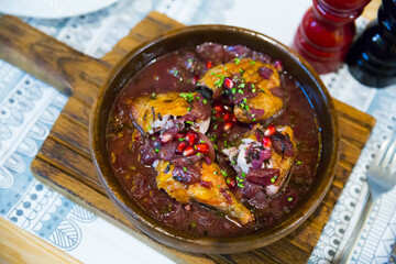 Sticker - Cooked chicken in pomegranate sauce