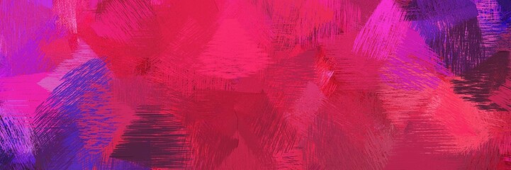 Poster - modern brush strokes background with crimson, very dark magenta and medium orchid. graphic can be used for background graphics, art prints or creative fasion design element