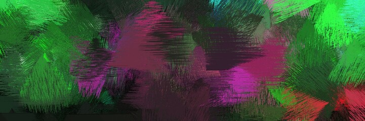 Wall Mural - art brush strokes background with very dark blue, lime green and moderate pink. graphic can be used 