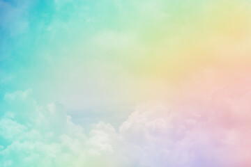 Wall Mural - cloud background with a pastel colour