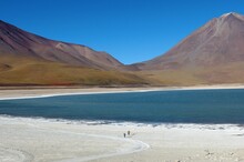 Laguna Verde The Emerald Green Mineral Lake Is Located In The Southwestern Part Of Bolivia.