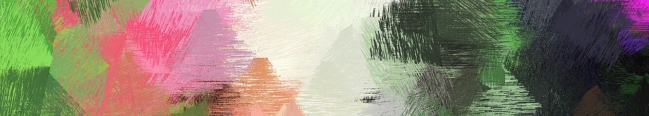 Wall Mural - wide landscape graphic with artistic brush strokes background with tan, pastel gray and very dark bl