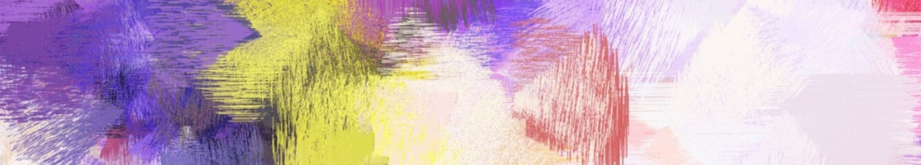 Wall Mural - wide landscape graphic with abstract brush strokes background decoration with misty rose, antique fu