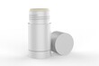 Blank deodorant stick for design presentation and mock up. 3d render illustration.