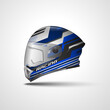 © RacingWrap - Racing Sport helmet wrap decal and vinyl sticker design.