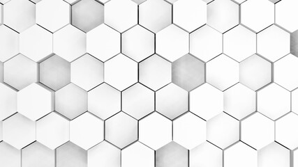 Poster - 3D render Polygon gray color Abstract background