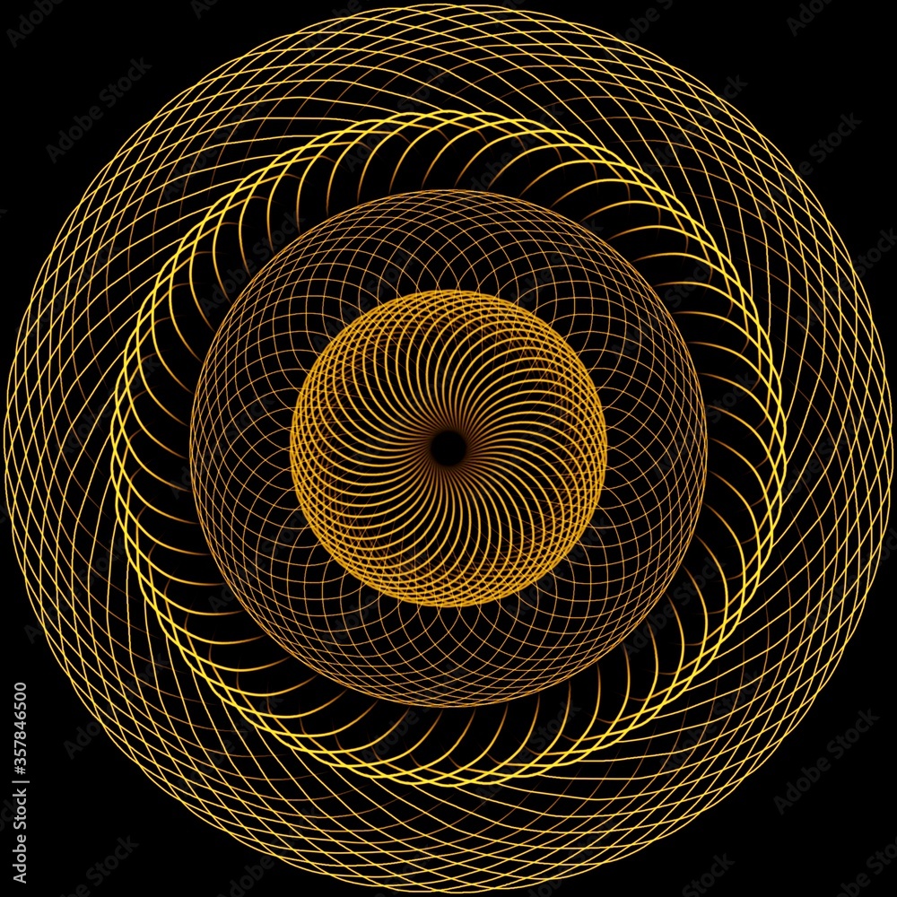 abstract mózg fraktal geometria spirala - obrazy, fototapety, plakaty 