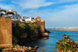 Scenery of fortification and river in Rabat, Morocco 