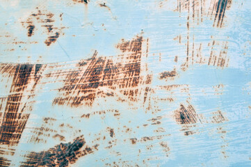 Wall Mural - Rusty metal background with streaks of rust.