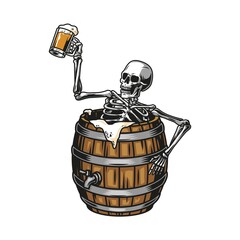 Vintage brewing colorful concept