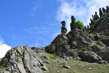 hiker in the mountains