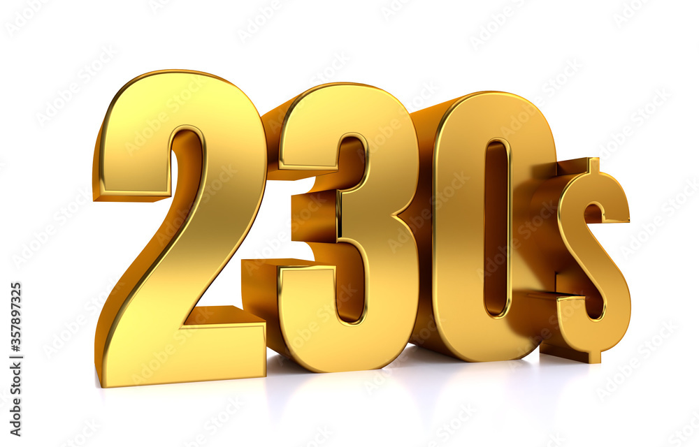 230$ 230 Price Symbol Neon Green Color Stock Illustration  main image 2