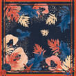 foulard Illustration hand drwan pattern sea weeds