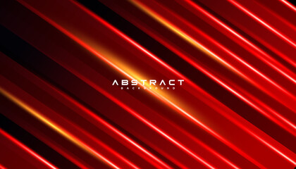 Aufkleber - geometric shape futuristic technology red color, motion line abstract background. vector illustration for banner, wallpaper, poster.