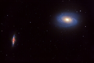 Wall Mural - M81 and M82 are a pair of galaxies in the constellation Ursa Major