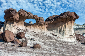 Wall Mural - bisti small arch bisti de na zin wilderness new mexico usa