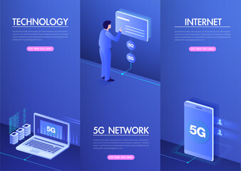 Aufkleber - 5g network wireless internet wi-fi connection. smart city and communication network concept. high sp