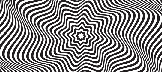 Opt illusion background. Optical illusion banner