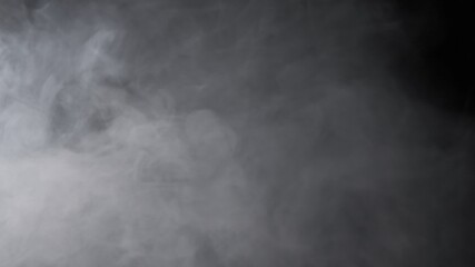 Wall Mural - fog mist haze vapor smoke on black background