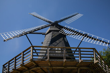 VIew of the wings of a mill 