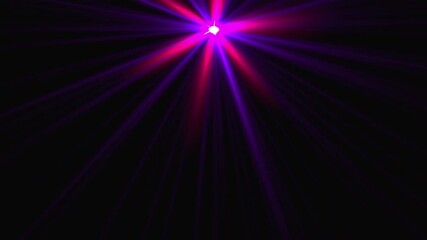 Poster - Computer generated shiny star with rotating beams of light. 3d rendering of dynamic backdrop