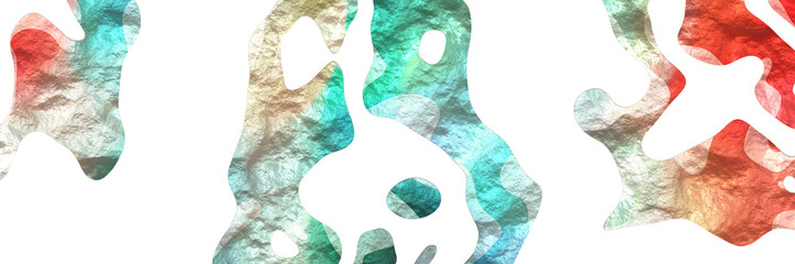 Aufkleber - modern shaped abstract figure background element with surface texture and pastel gray, blue chill and light gray colors on white background