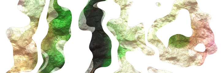 Aufkleber - abstract modern shiny background element with surface texture and tan, dark olive green and old lace colors on white background