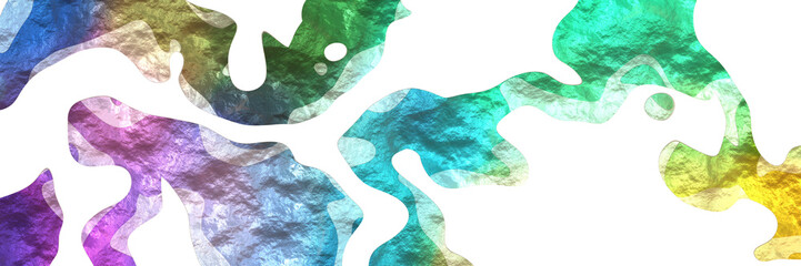 Poster - abstract modern shaped figure background element with surface texture and silver, blue chill and light gray colors on white background