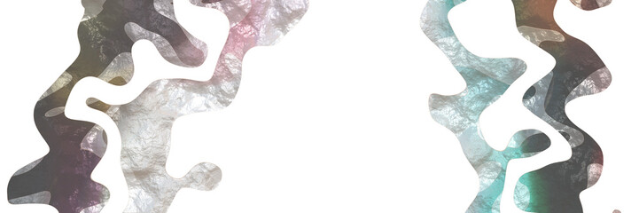 Aufkleber - creative modern shaped figure background element with surface texture and dim gray, light gray and pastel blue colors on white background